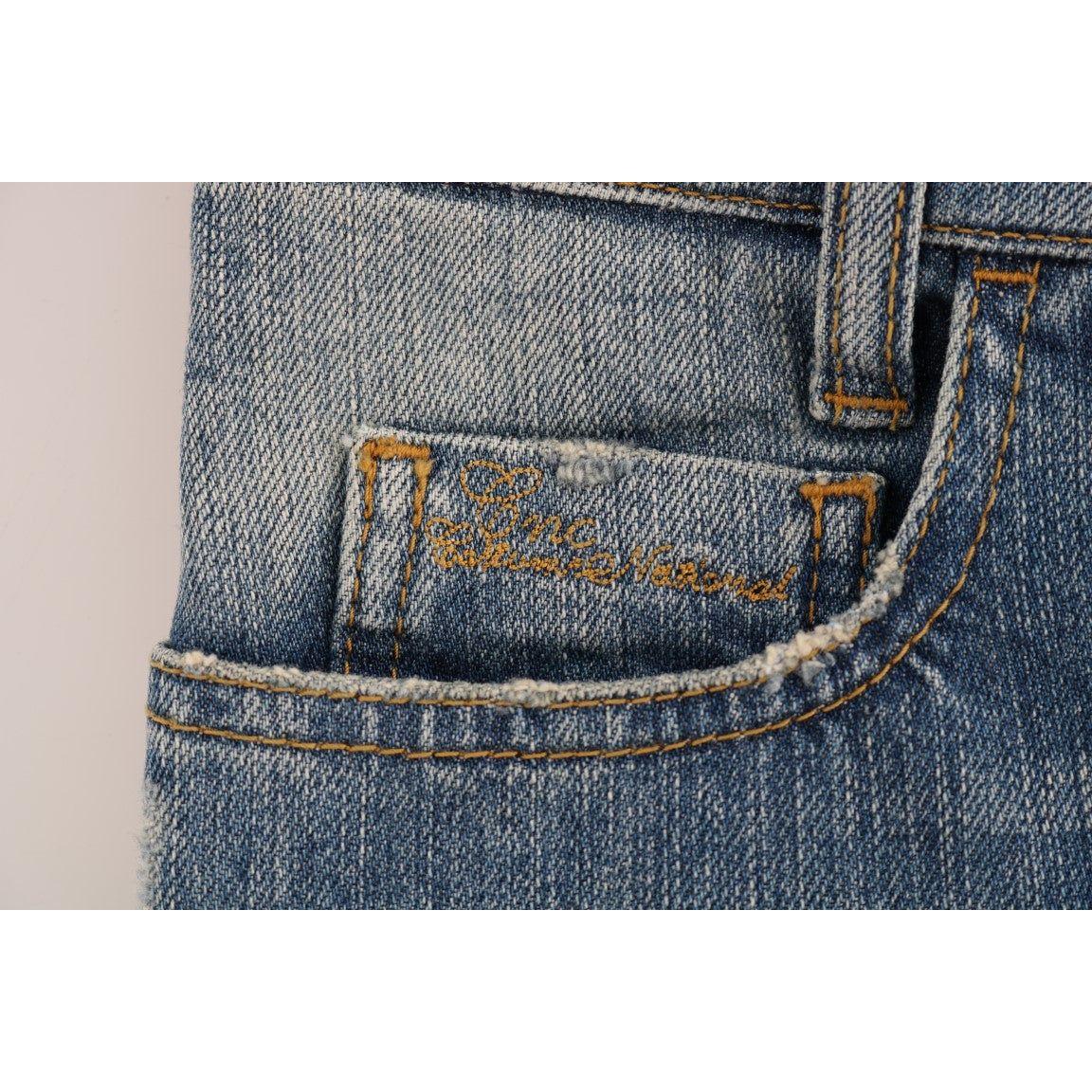 Costume National Blue Cotton Stretch Denim Jeans SIG30136-1