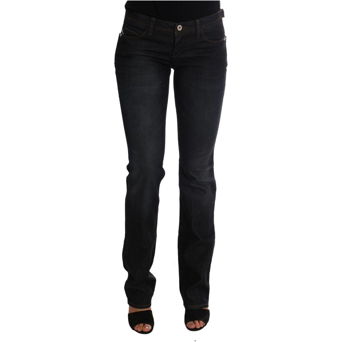 Costume National Dark Blue Cotton Slim Fit Jeans SIG30137-1