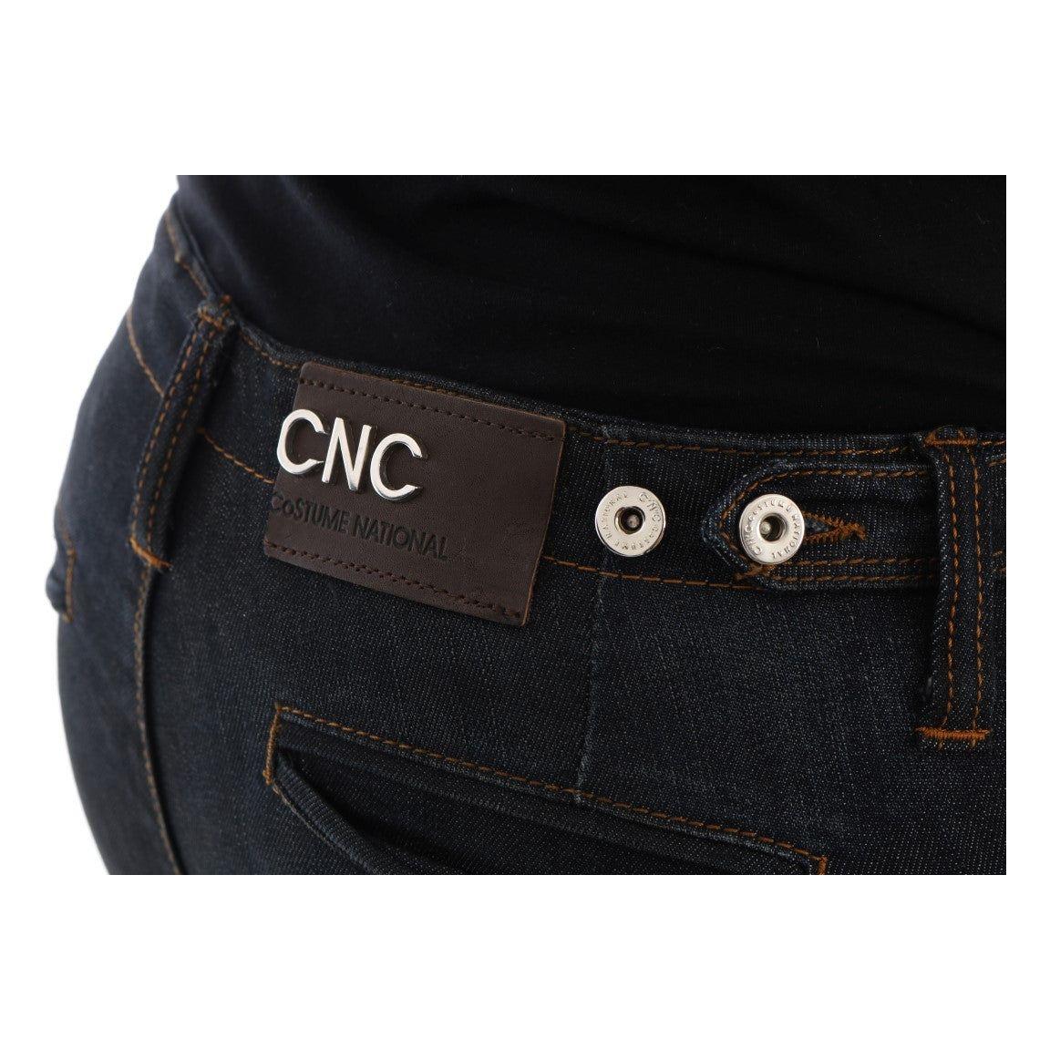 Costume National Dark Blue Cotton Slim Fit Jeans SIG30137-1