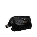 Dolce & Gabbana Black Nylon Fabric Belt Waist Fanny Pack Bag
