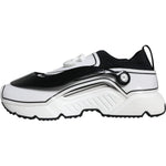 Dolce & Gabbana White Black Logo Plaque Daymaster Sneakers Shoes MV6130-39