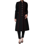 Dolce & Gabbana Black Single Breasted Trench Coat Jacket JKT4092-38