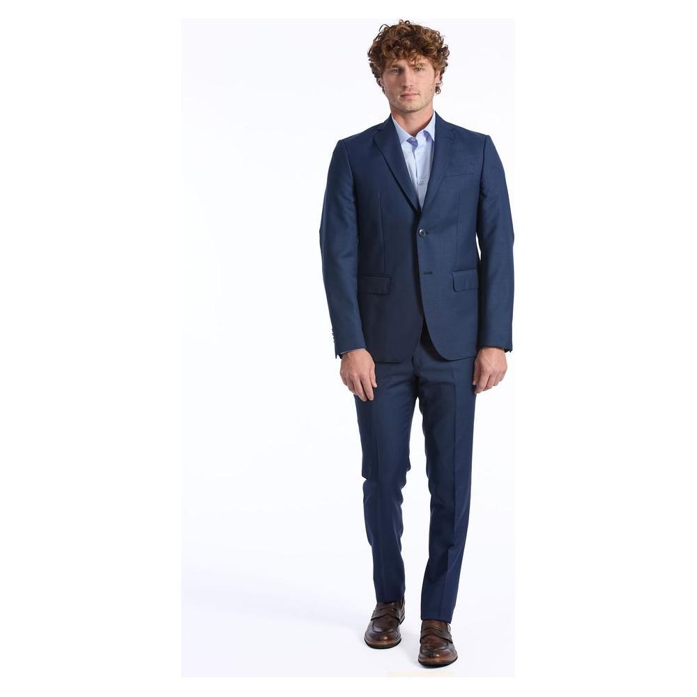 Baldinini Trend Blue Wool Men Blazer BA-24657-IT48 | M