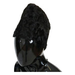 Dolce & Gabbana Elegant Black Xiangao Fur Beanie Hat Beanie Hat Dolce & Gabbana Black
