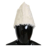 Dolce & Gabbana White Xiangao Lamb Fur Beanie HAT21021-1