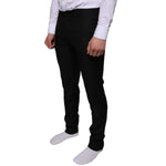 Dolce & Gabbana Black Wool Skinny Dress Formal Pants PAN75322-46