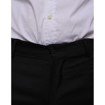 Dolce & Gabbana Black Wool Skinny Dress Formal Pants PAN75322-46
