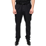 Dolce & Gabbana Black Wool Skinny Dress Formal Pants PAN75335-54