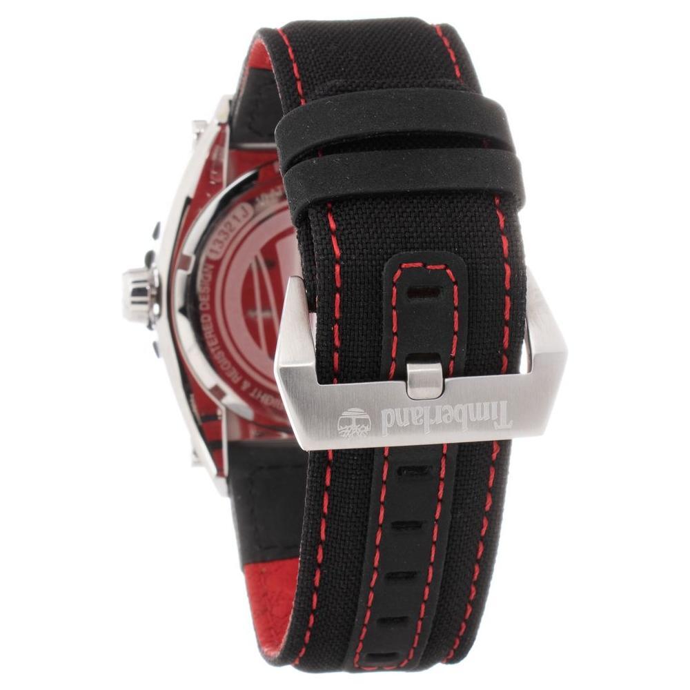 Timberland Black Leather Watch TITBL13321JS12PNNAC
