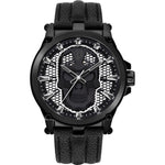 Police Black Leather Watch POPEWJA2108203AC