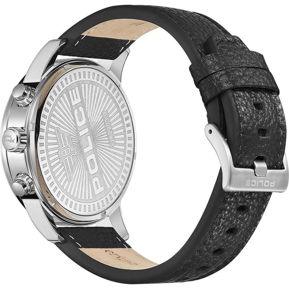 Police Black Leather Watch POPEWJF2203305AC