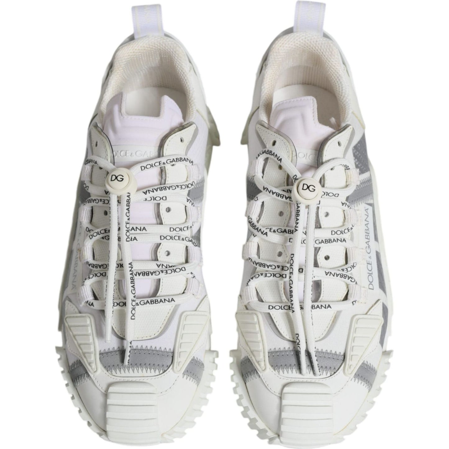 Dolce & Gabbana White Lace Up Low Top NS1 Sneakers Shoes MV6237-41