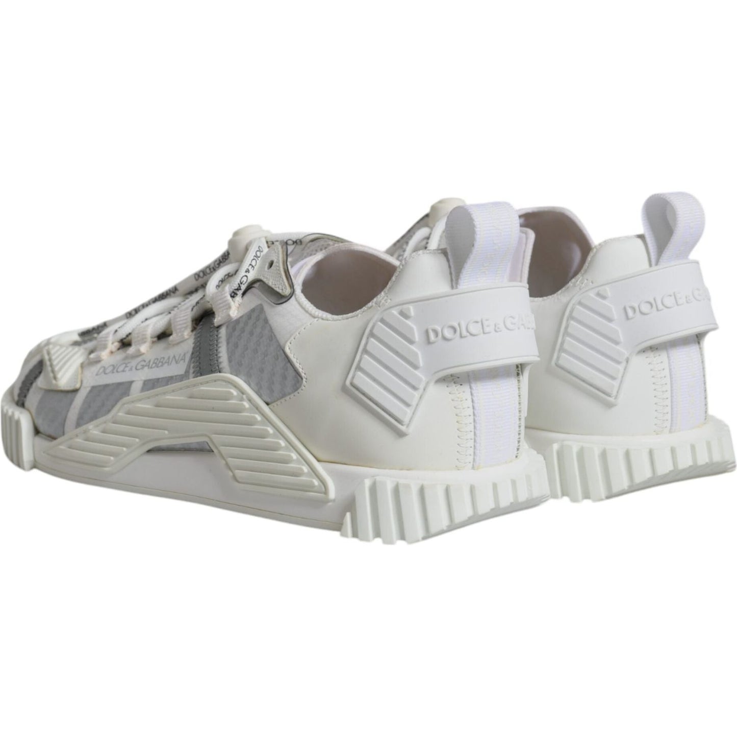 Dolce & Gabbana White Lace Up Low Top NS1 Sneakers Shoes MV6237-41
