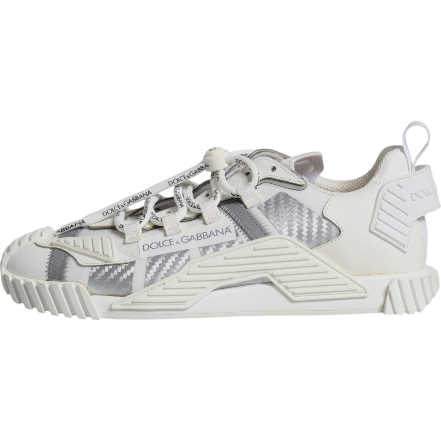 Dolce & Gabbana White Lace Up Low Top NS1 Sneakers Shoes MV6237-41