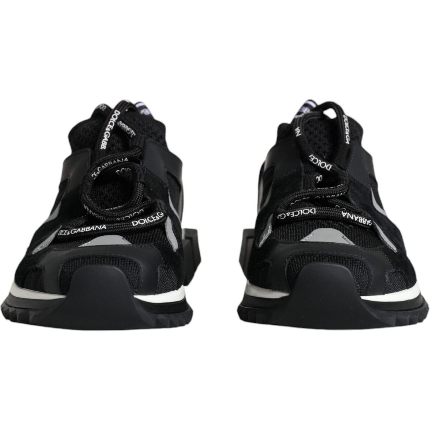 Dolce & Gabbana Black Mesh Sorrento Trekking Sneakers Shoes LA11944-37
