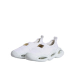 Dolce & Gabbana White Padded Fabric Low Top Sneakers Shoes
