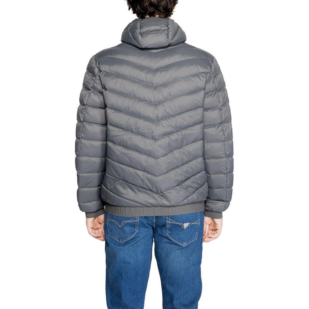 Armani Exchange Gray Polyester Jackets & Coat AR-7251800138-IT44 | S