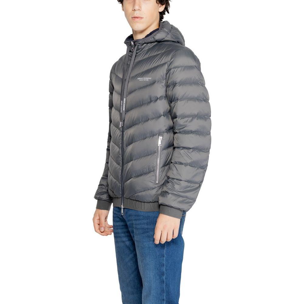 Armani Exchange Gray Polyester Jackets & Coat AR-7251800138-IT44 | S