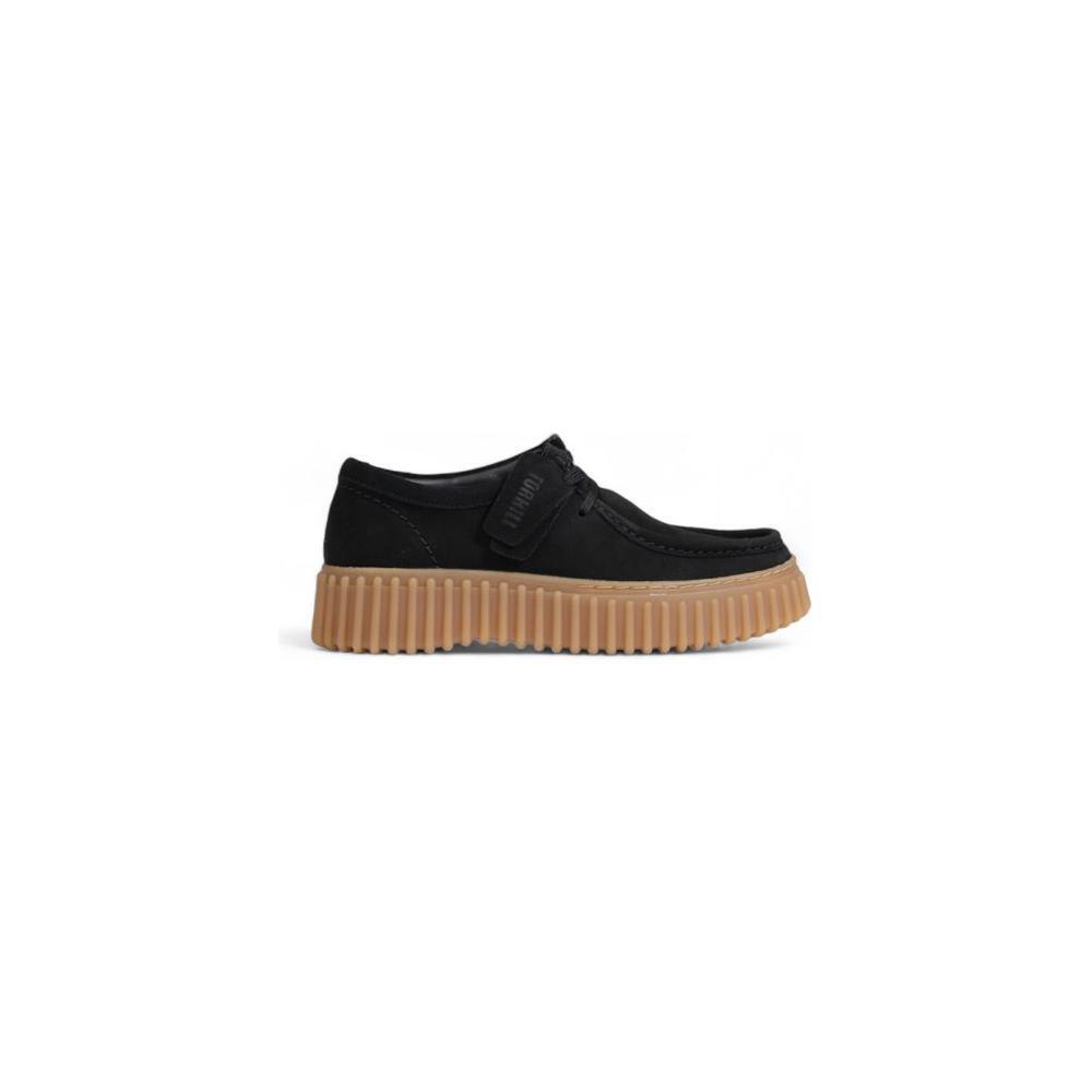 Clarks Black Suede Leather Platform CL-14722400009-EU36/US6