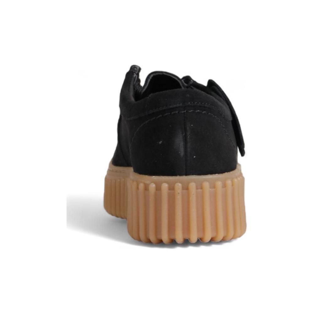 Clarks Black Suede Leather Platform CL-14722400009-EU36/US6