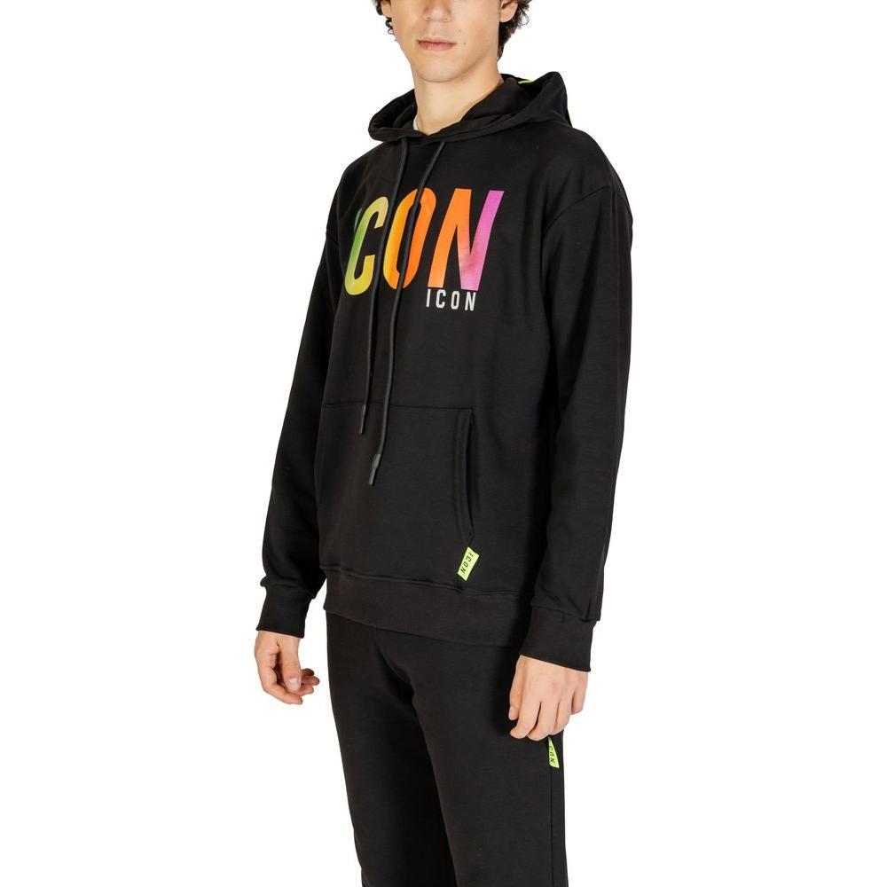 Icon Black Cotton Hoody IC-15613100009-IT42 | XS