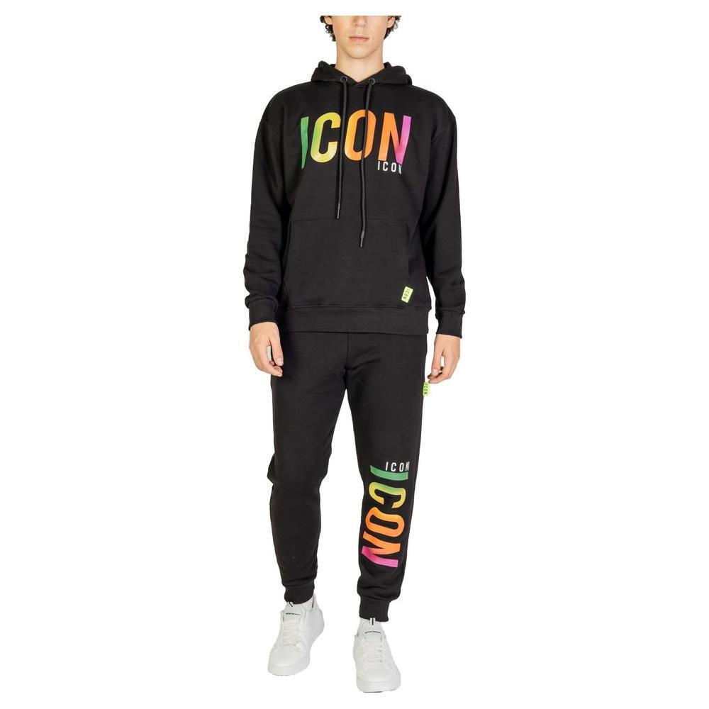 Icon Black Cotton Hoody IC-15613100009-IT42 | XS