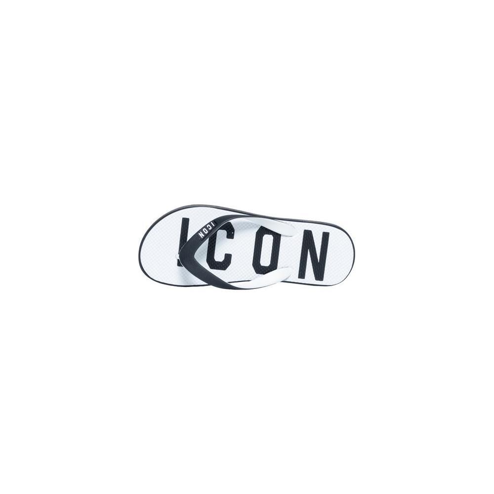 Icon White Rubber Flip-Flop Sandal IC-14424700008-EU42/US9