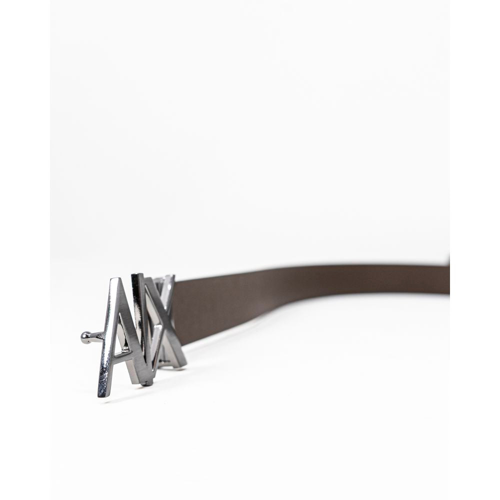 Armani Exchange Black Leather Belt AR-7255600009-100 CM / 40 INCHES