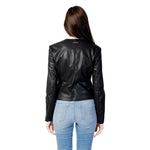 Armani Exchange Black Polyester Jackets & Coat AR-10427100009-IT38|XS