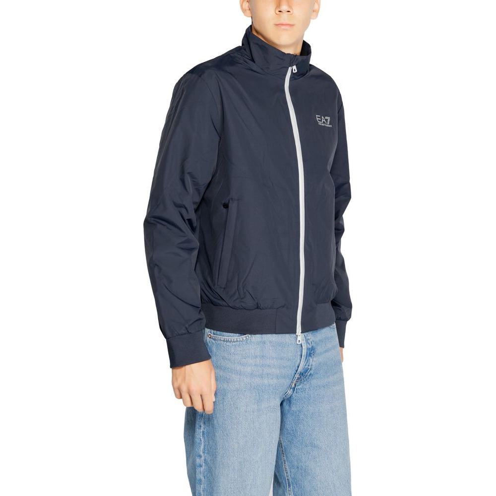 EA7 Emporio Armani Blue Polyamide Jackets & Coat EA-14718200010-IT46 | M