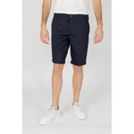 Armani Exchange Blue Cotton Bermuda AR-13327200010-W34