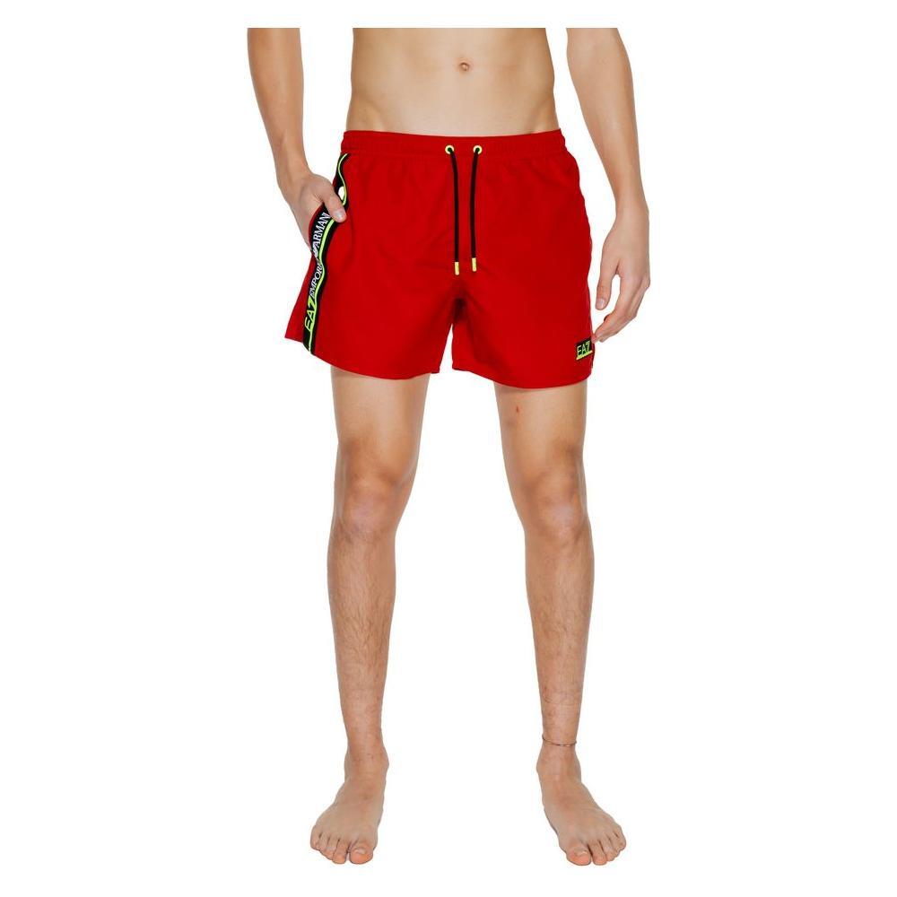 EA7 Emporio Armani Red Polyester Swim Short EA-13430400146-IT52 | XL