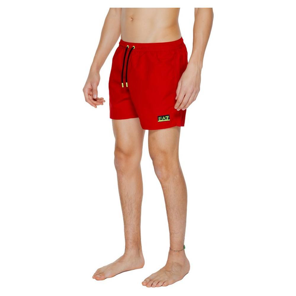 EA7 Emporio Armani Red Polyester Swim Short EA-13430400146-IT52 | XL