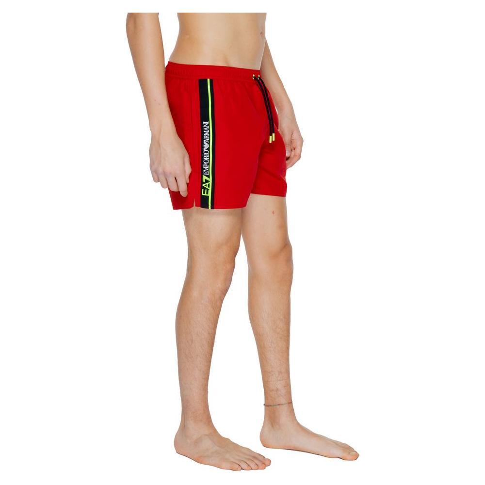 EA7 Emporio Armani Red Polyester Swim Short EA-13430400146-IT52 | XL