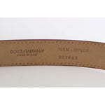 Dolce & Gabbana Pink Polka Snakeskin Silver Buckle Belt BEL10325-7