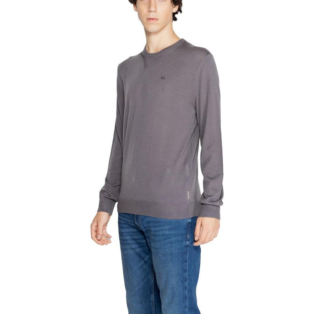 Armani Exchange Gray Wool Sweater AR-5989500136-IT46 | M