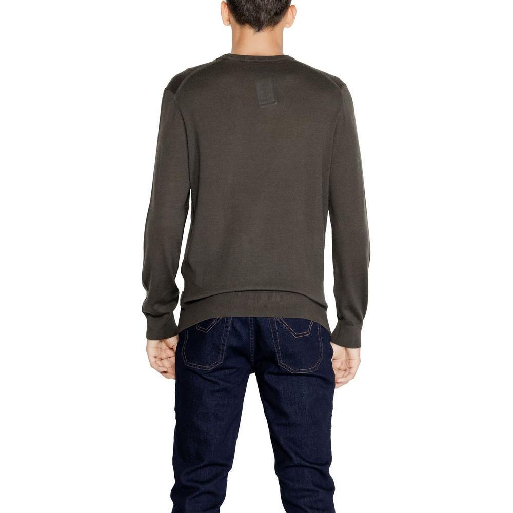Armani Exchange Green Wool Sweater AR-5989500149-IT52 | XL
