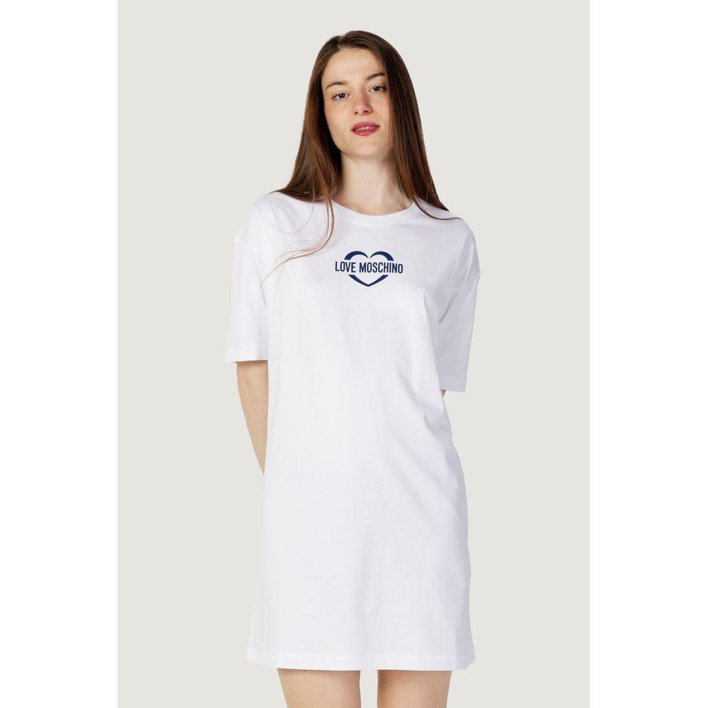 Love Moschino White Cotton Short LO-10219400008-38 | XXS