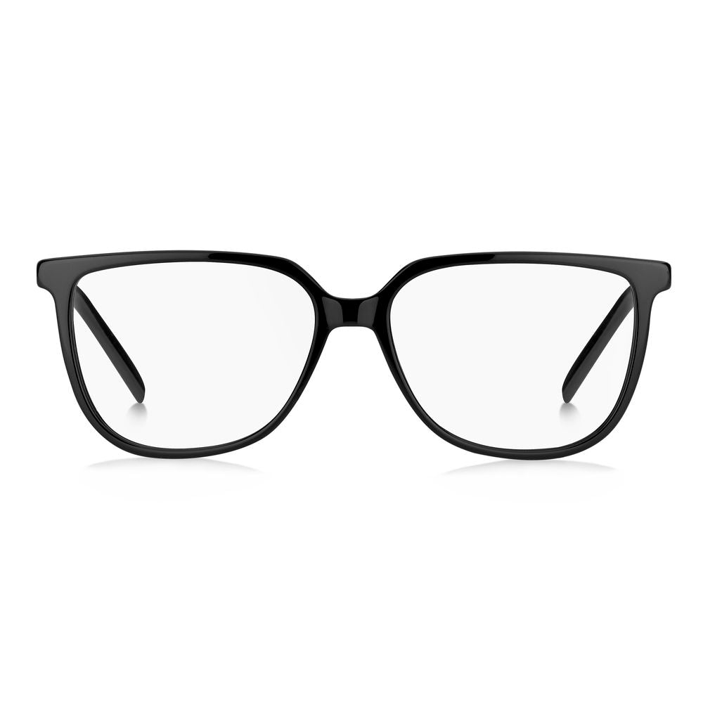 Hugo Boss Black Acetate Glasses (Frames) for women, model HG-1136-807, front view, acetate material, black color, size 54/15/145 mm.