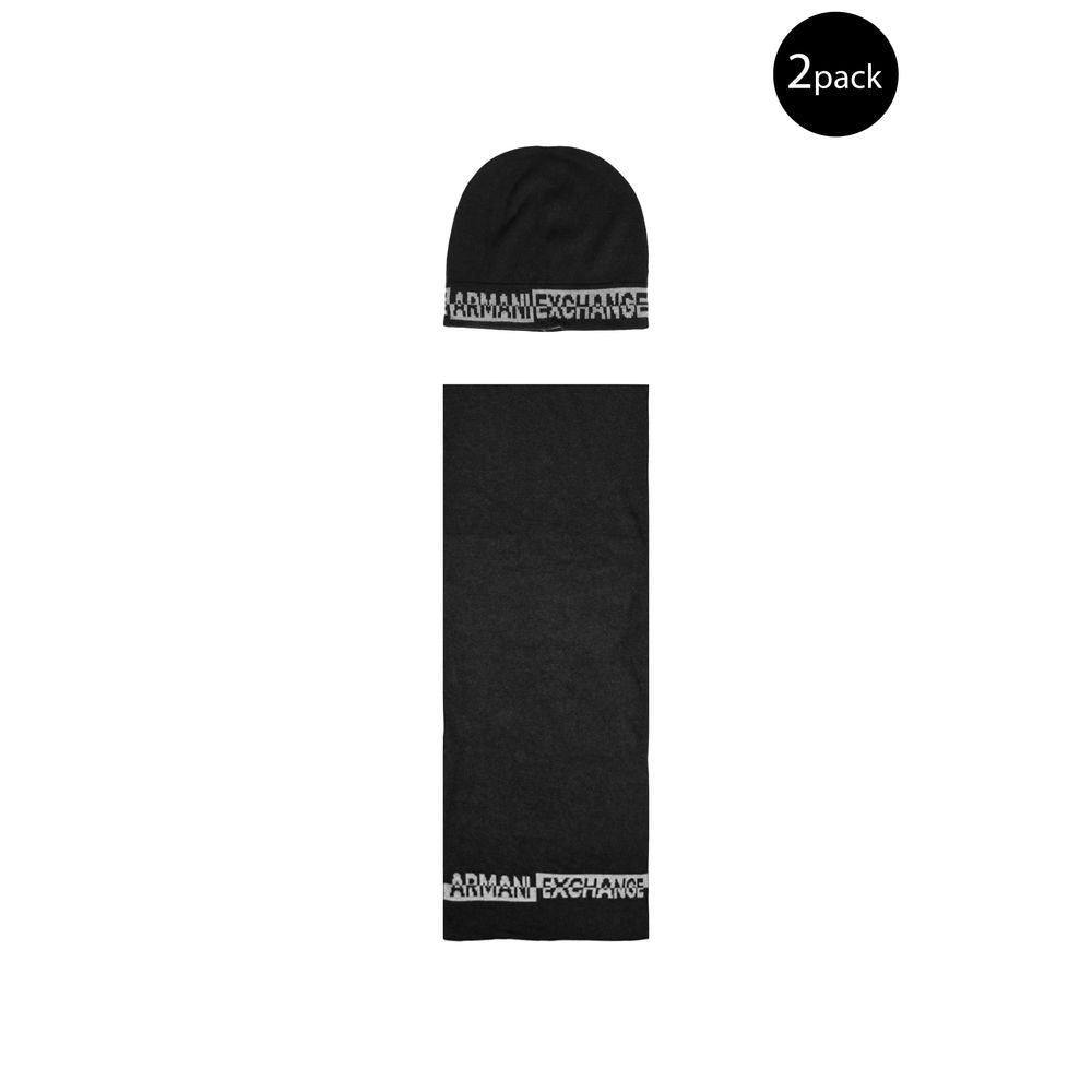 Armani Exchange Black Polyamide Scarf AREX-14716400009