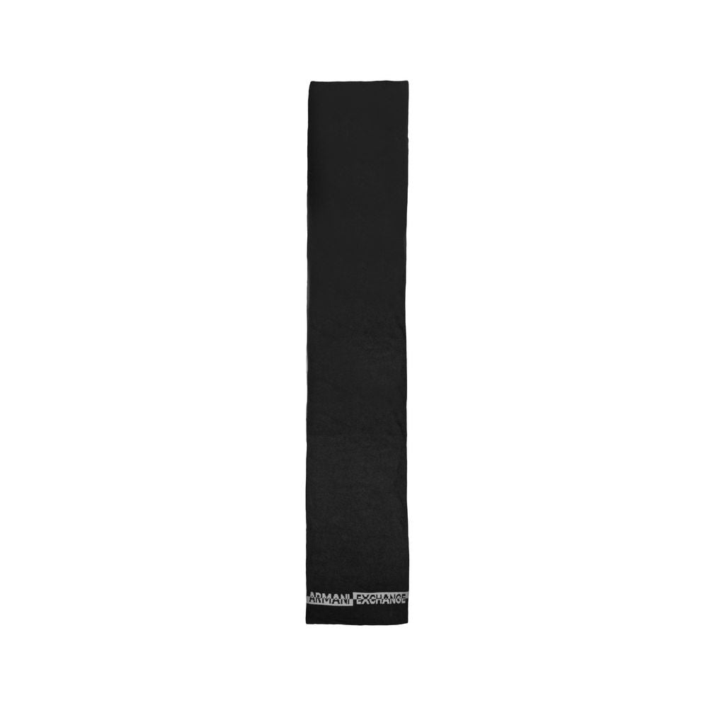 Armani Exchange Black Polyamide Scarf AREX-14716400009
