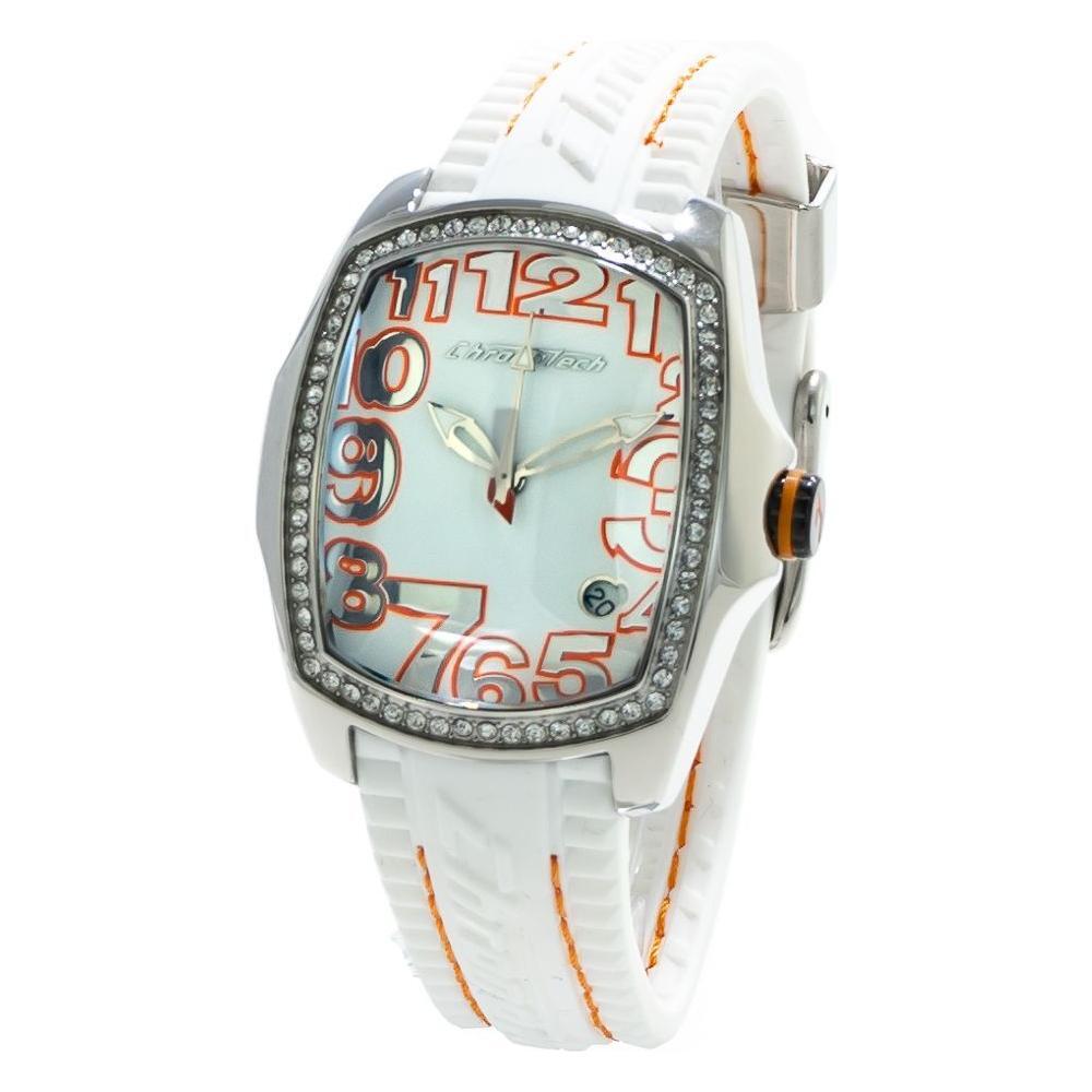 Chronotech White Rubber Watch CHCT7016LS09AC