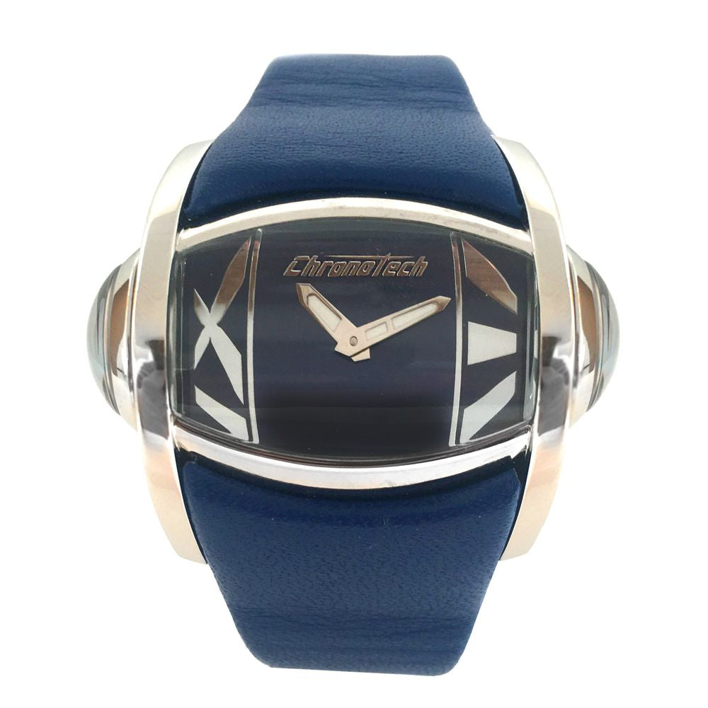 Chronotech Blue Leather Watch CHCT7681M03AC