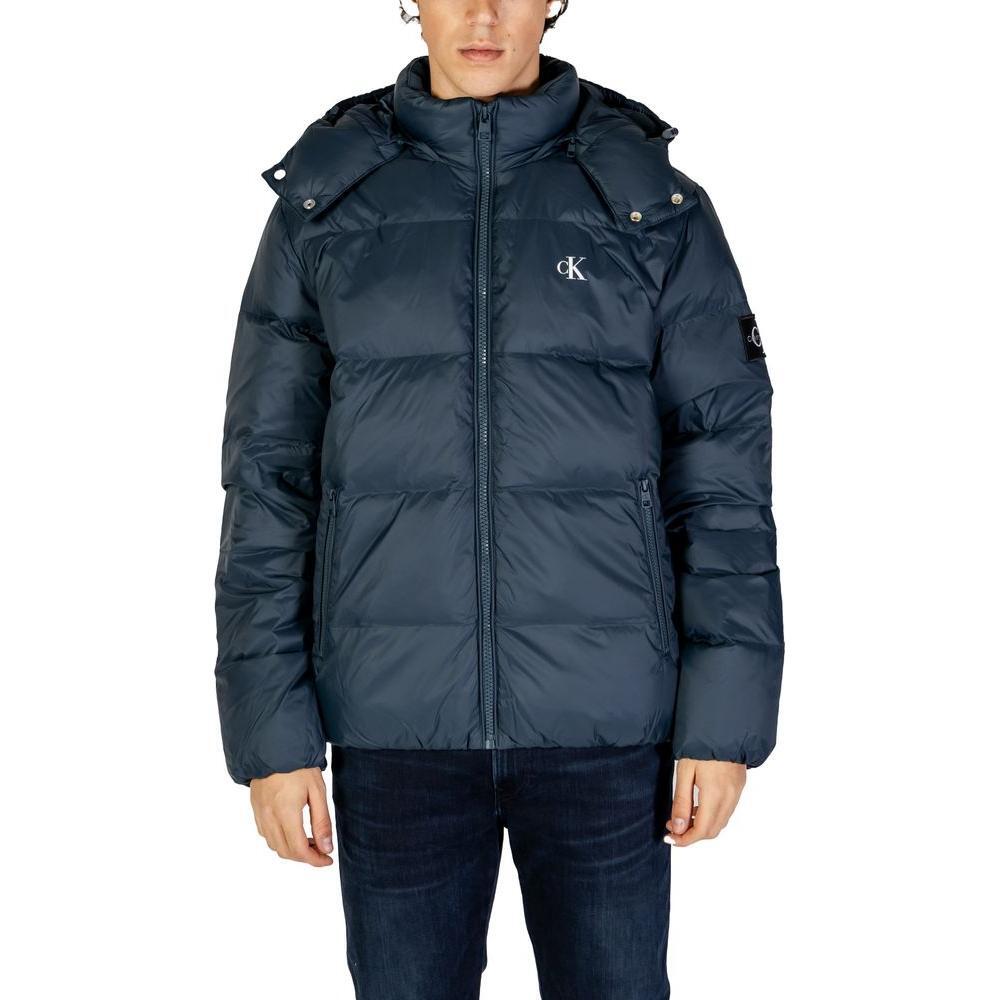 Calvin Klein Jeans Blue Polyamide Jackets & Coat CA-14580400375-IT48 | L