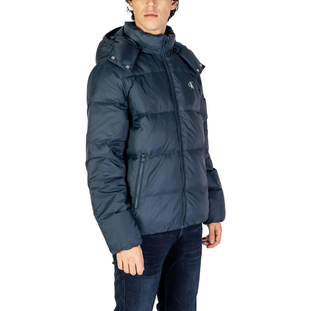 Calvin Klein Jeans Blue Polyamide Jackets & Coat CA-14580400375-IT48 | L