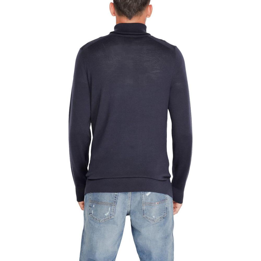 Calvin Klein Blue Wool Turtleneck CA-14587200128-IT52 | XL