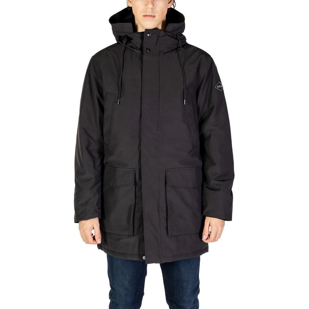 Replay Black Polyamide Parka RE-14825800009-IT52 | XL