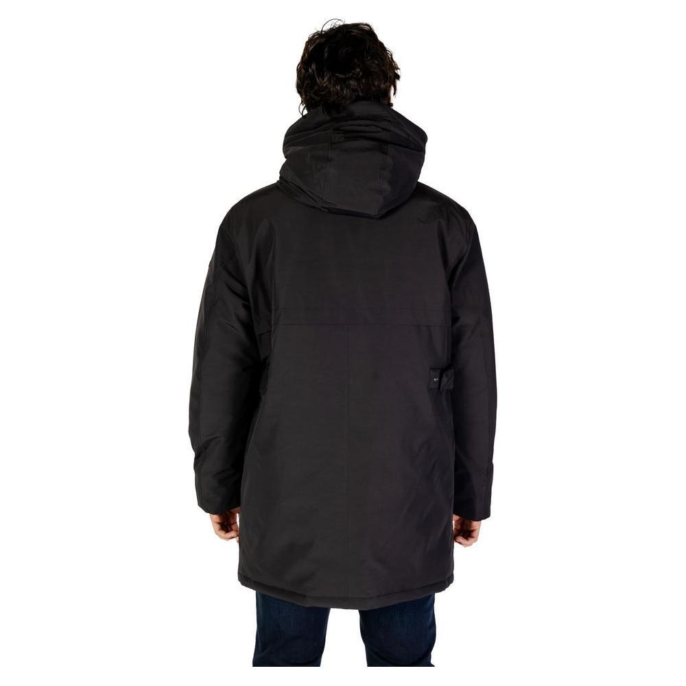 Replay Black Polyamide Parka RE-14825800009-IT52 | XL