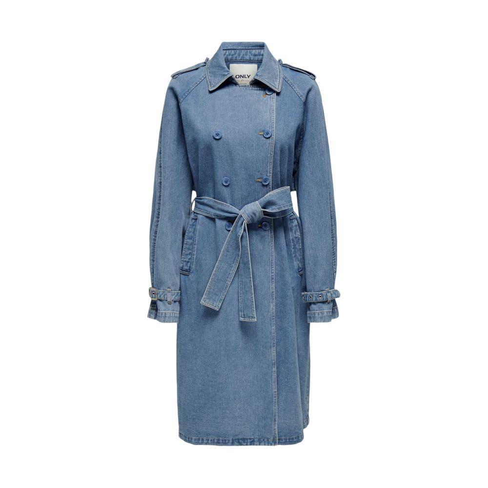 Only Blue Cotton Trench Coat ON-14844500176-IT40|S