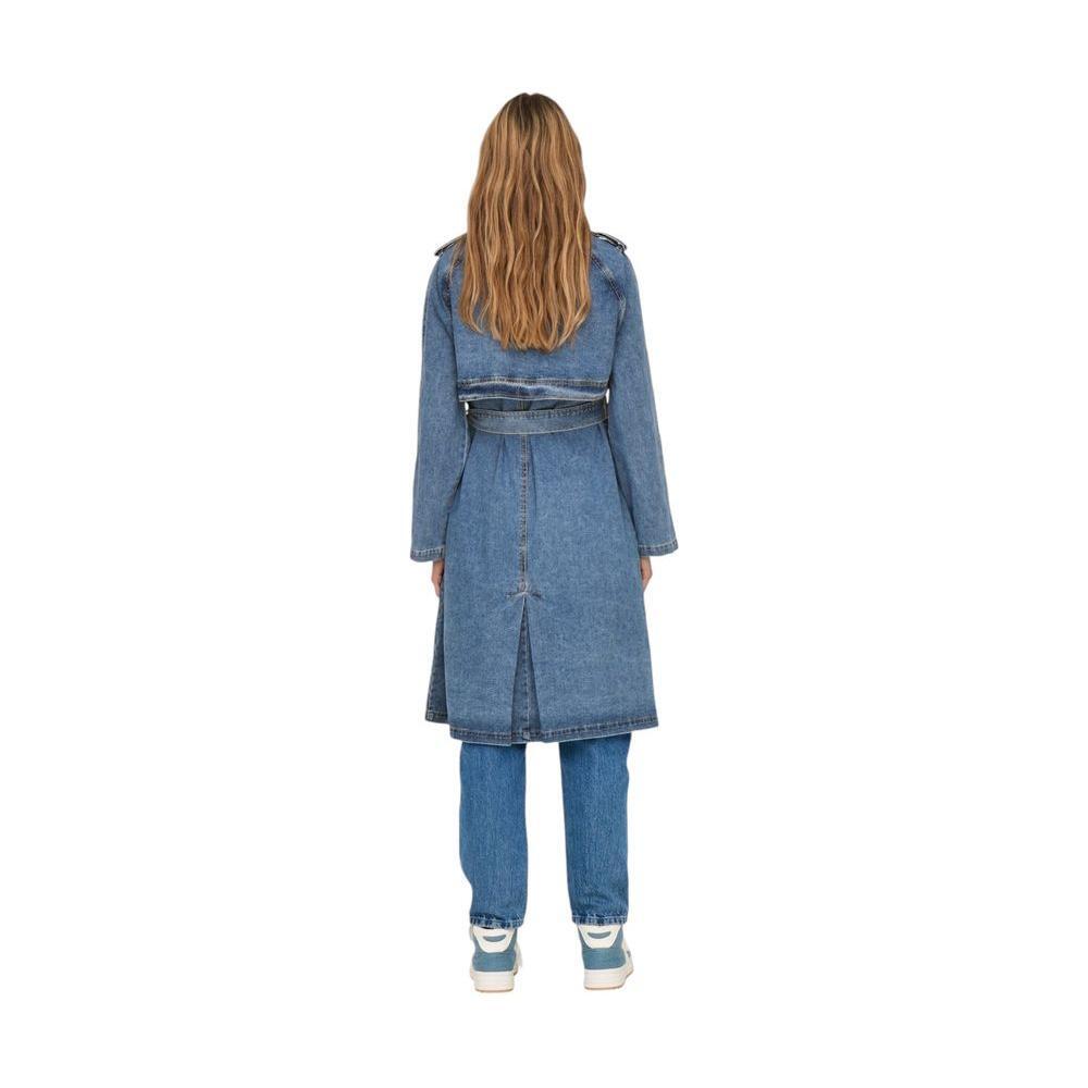 Only Blue Cotton Trench Coat ON-14844500176-IT40|S